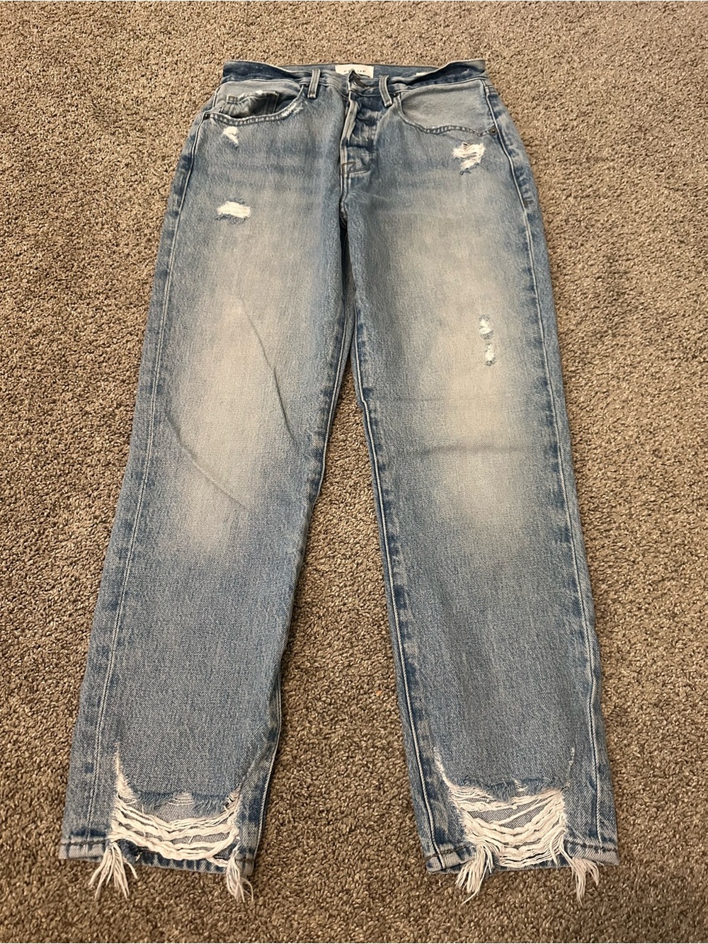 Frame Denim Light Blue Washed Jeans